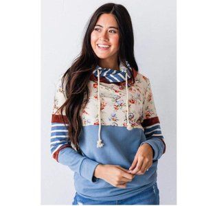 🌞 Lucy Avenue Jenae Floral Hoodie